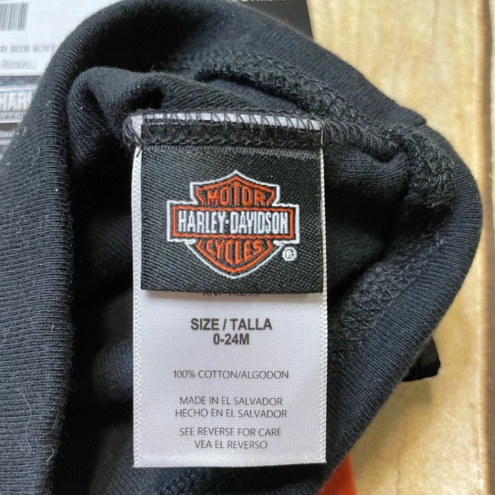 Harley-Davison NWT Baby 2fer Beanies Caps Hats